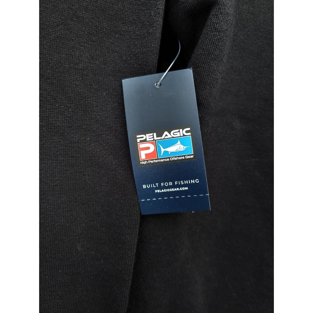 Pelagic Fleece Hoodie Fishing Black Mens XL - Picture 8 of 9